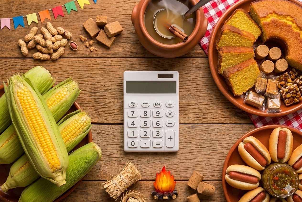 Como calcular a quantidade
de comida para o São João?